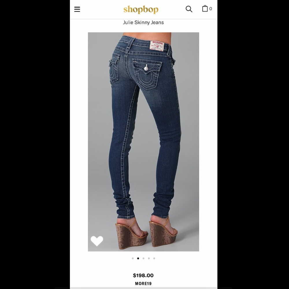 True religion Julie Big T size 31!